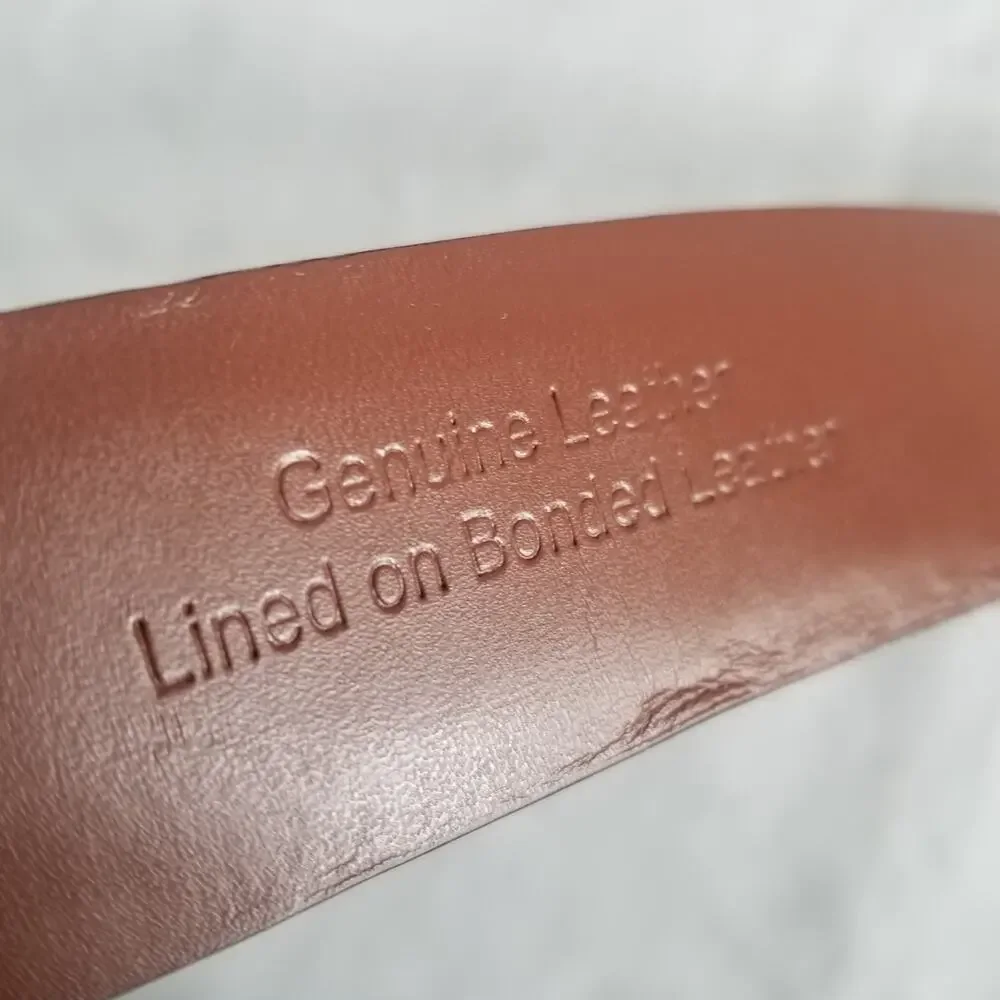 Perry Ellis Portfolio Leather Belt, Genuine Leather, Size 46/115
